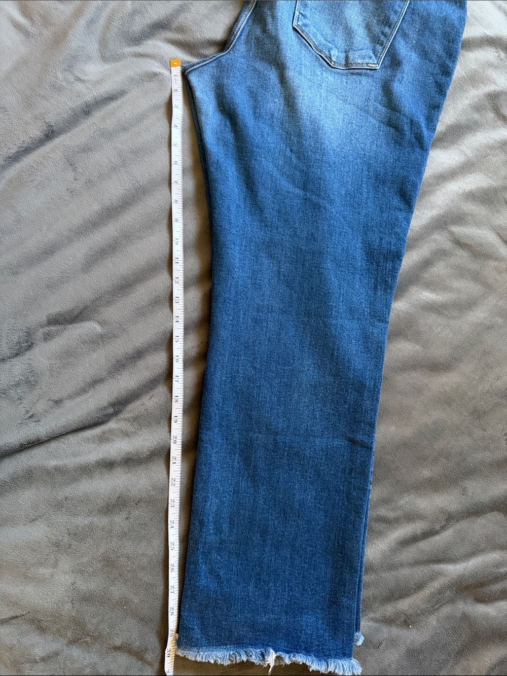 KanCan for Maurices Straight Leg Jeans Raw Frayed Hem Blue Size 20 - Picture 7 of 9